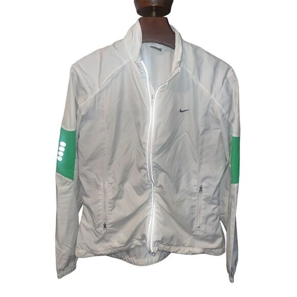 Nike Jackets & Blazers - Nike Women's Windbreaker Zip Up Jacket Size XL White